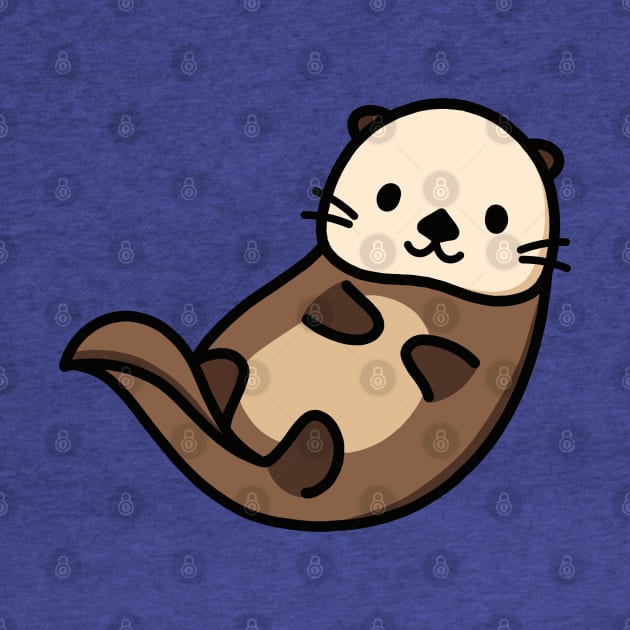 Sea Otter by littlemandyart